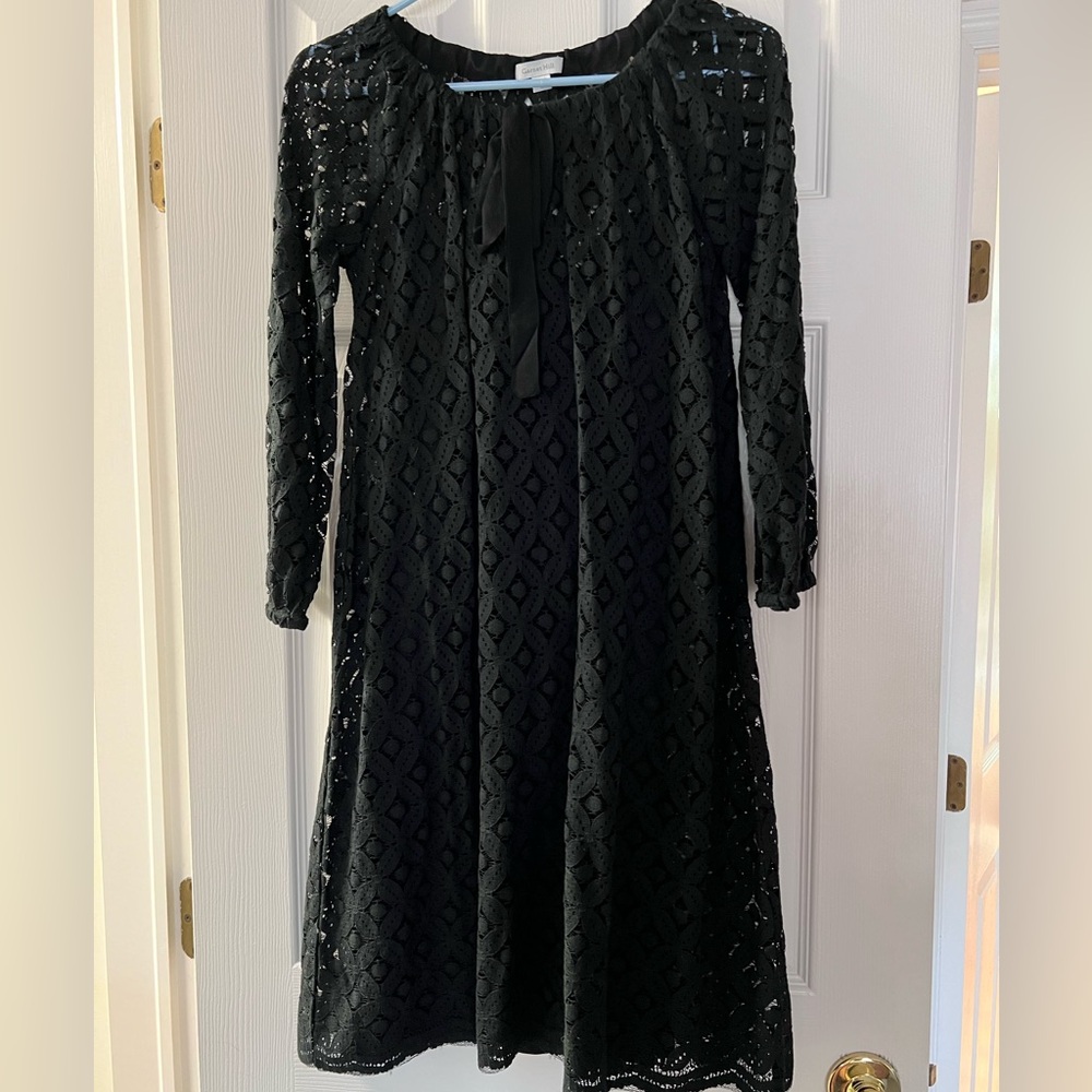 Garnet Hill lace dress. Size 2 black